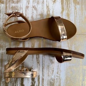 Aldo Rose Gold Sandal size 8.5